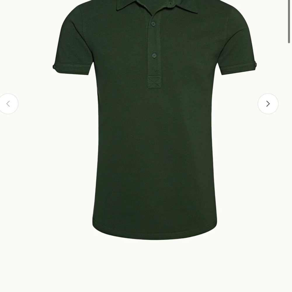 Orlebar Brown Sebastien Cashmere Polo Forest Night